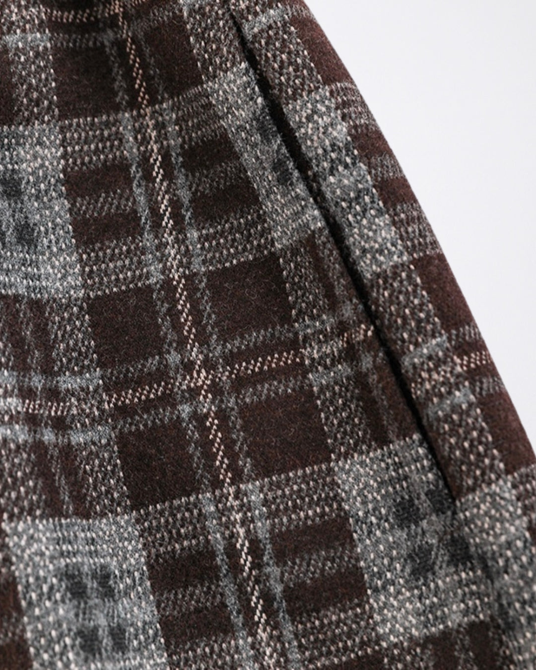 Brown checkered pants