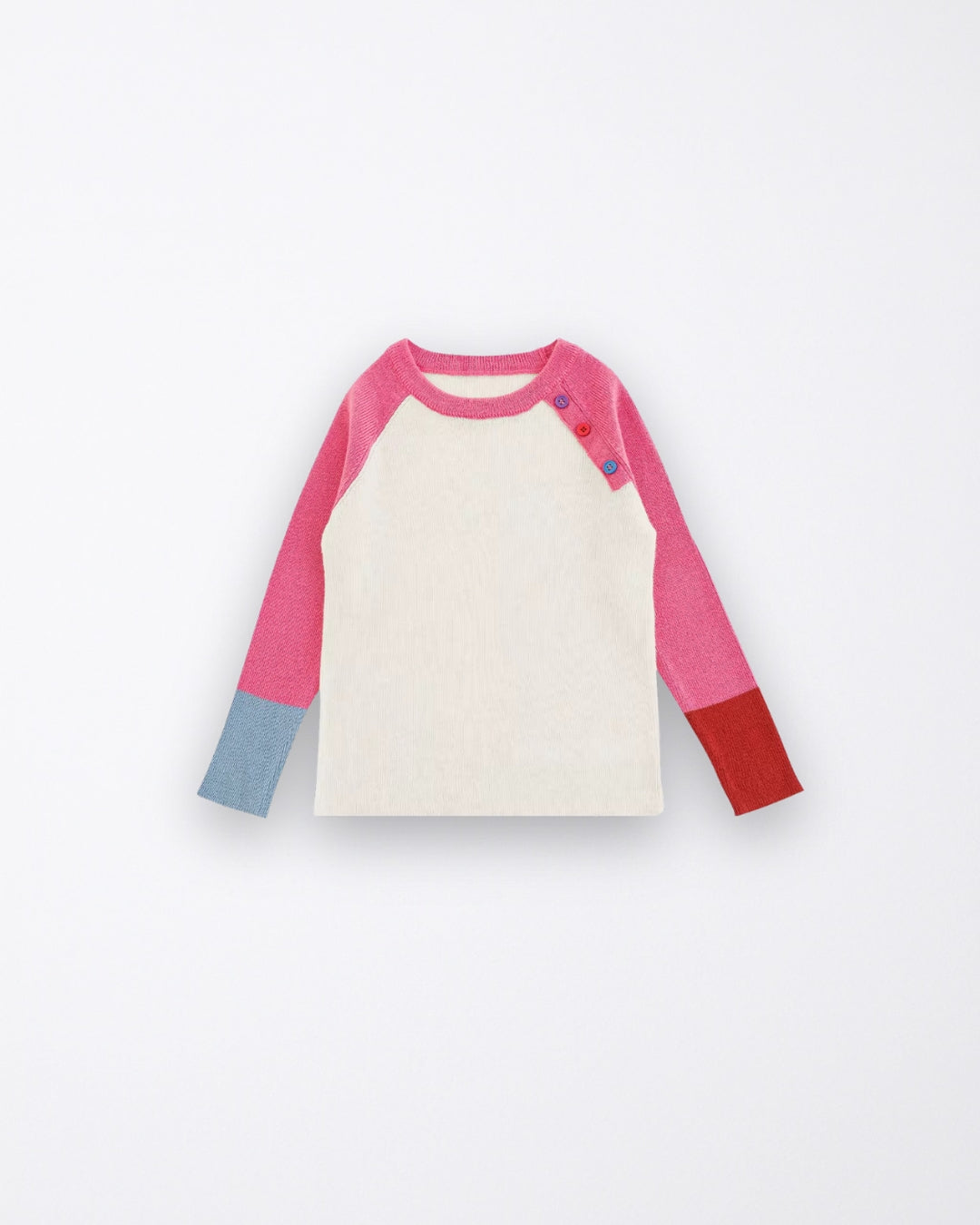 Pink three buttons tshirt