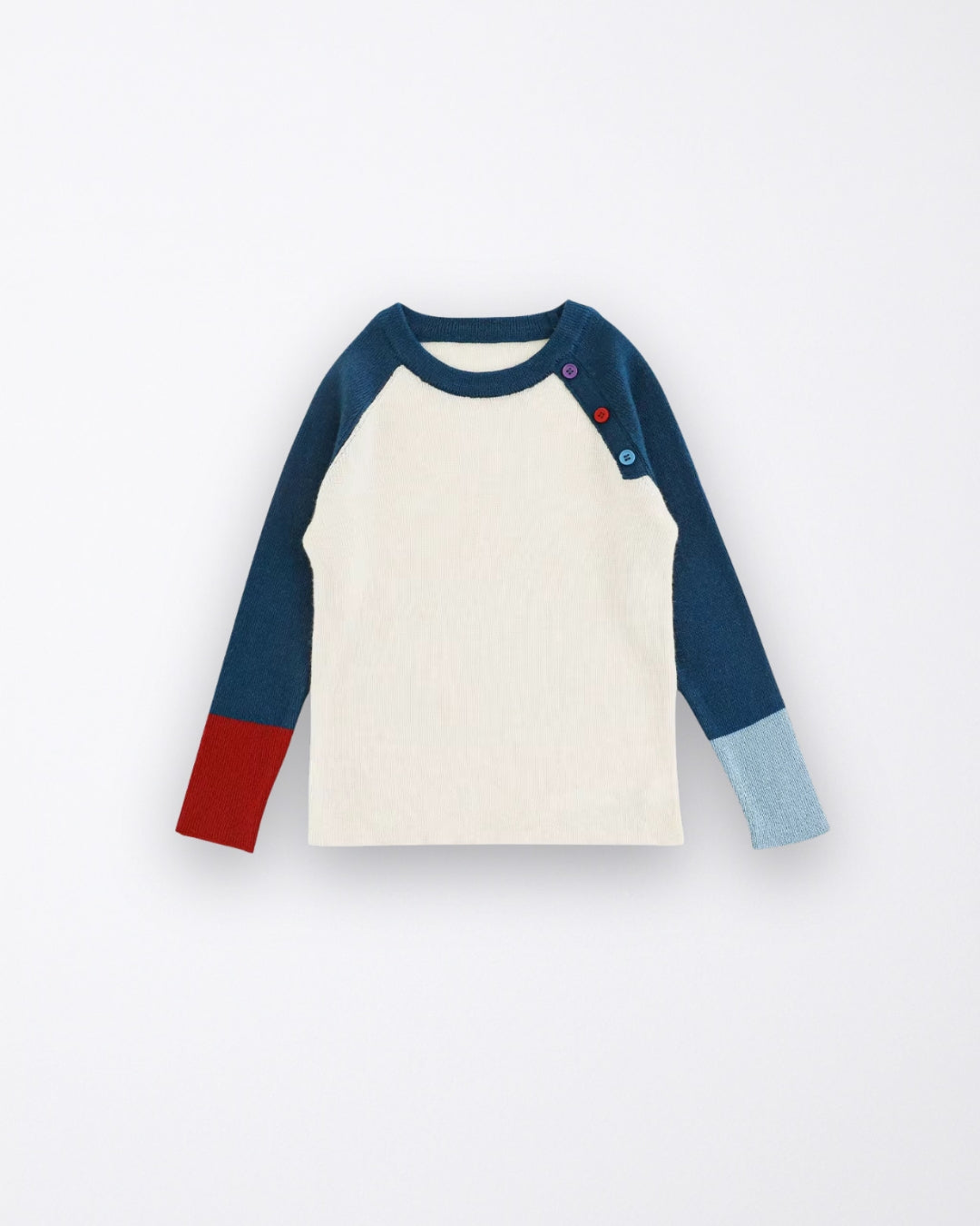 Blue three buttons tshirt