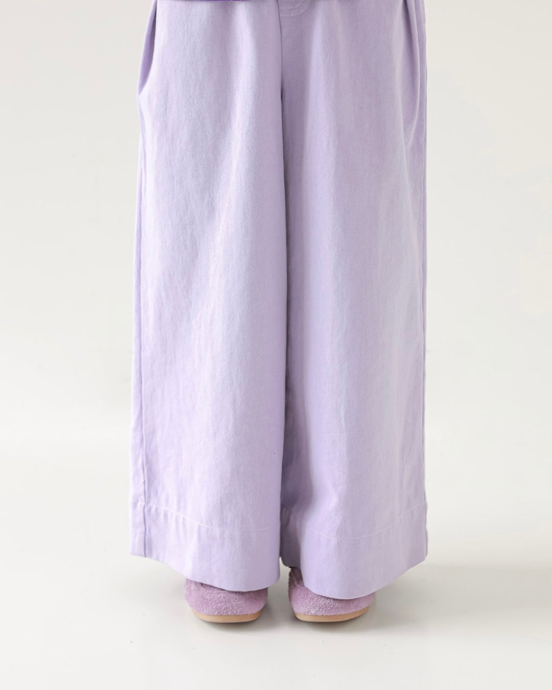 Purple denim pants