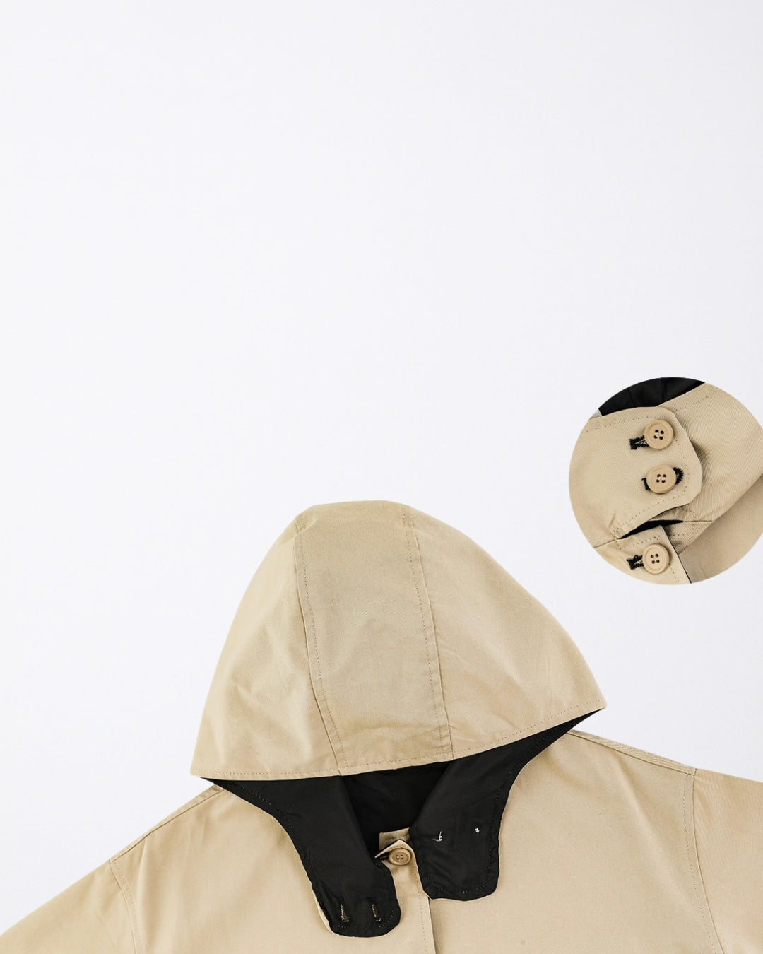 Chai latte trench coat