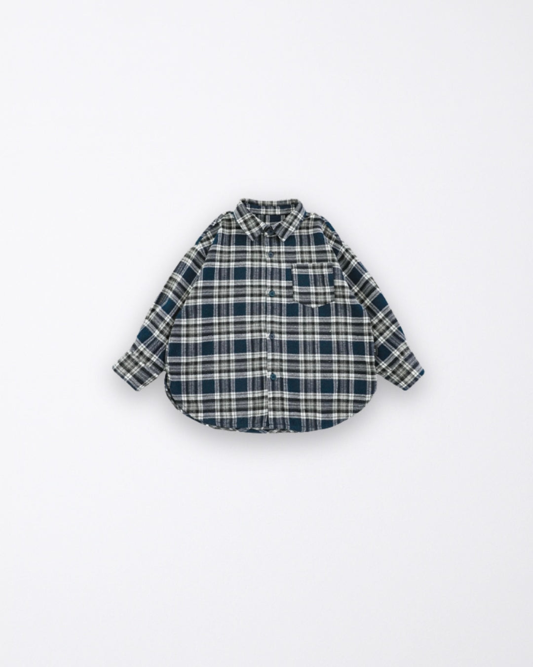 Dark navy checkered shirt