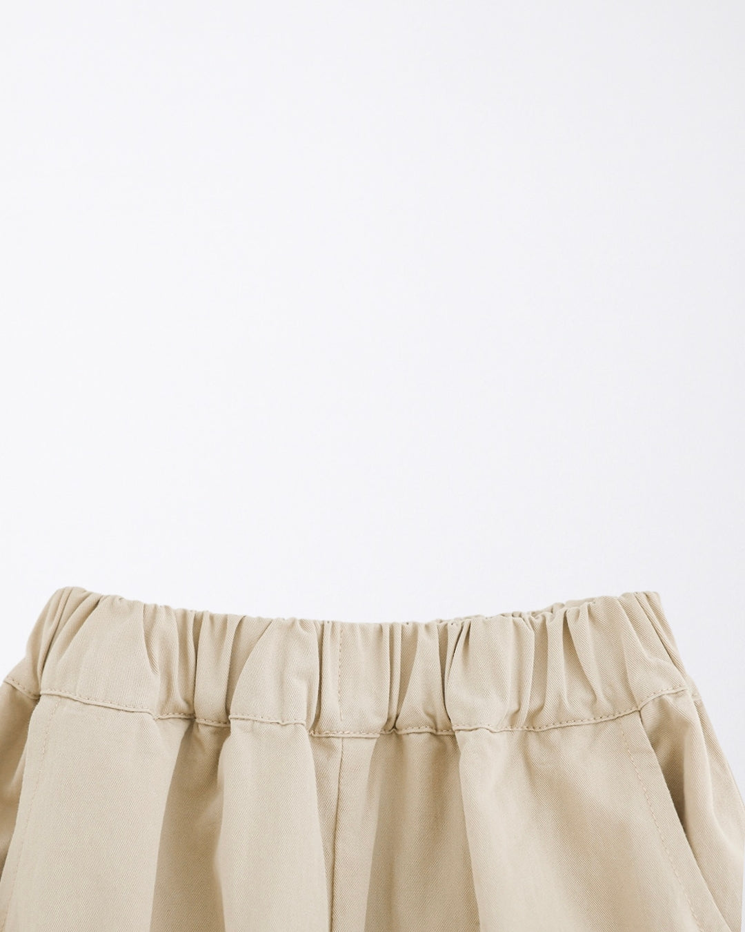 Offwhite work pants with elastic ankle cuffs