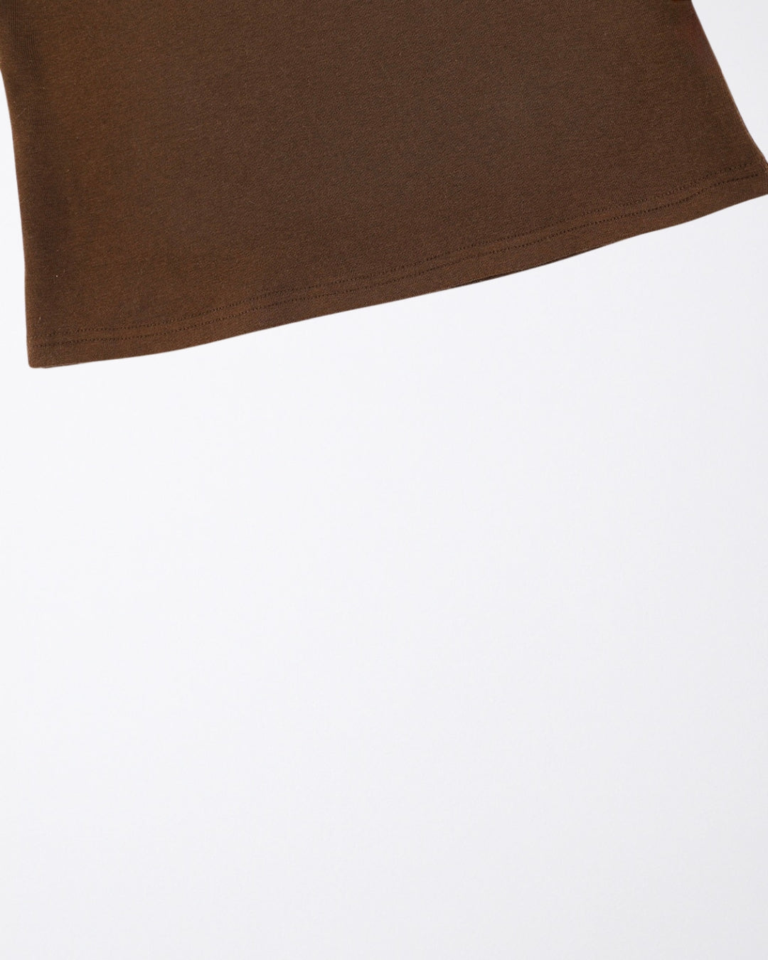 Chocolate brown high neck tshirt