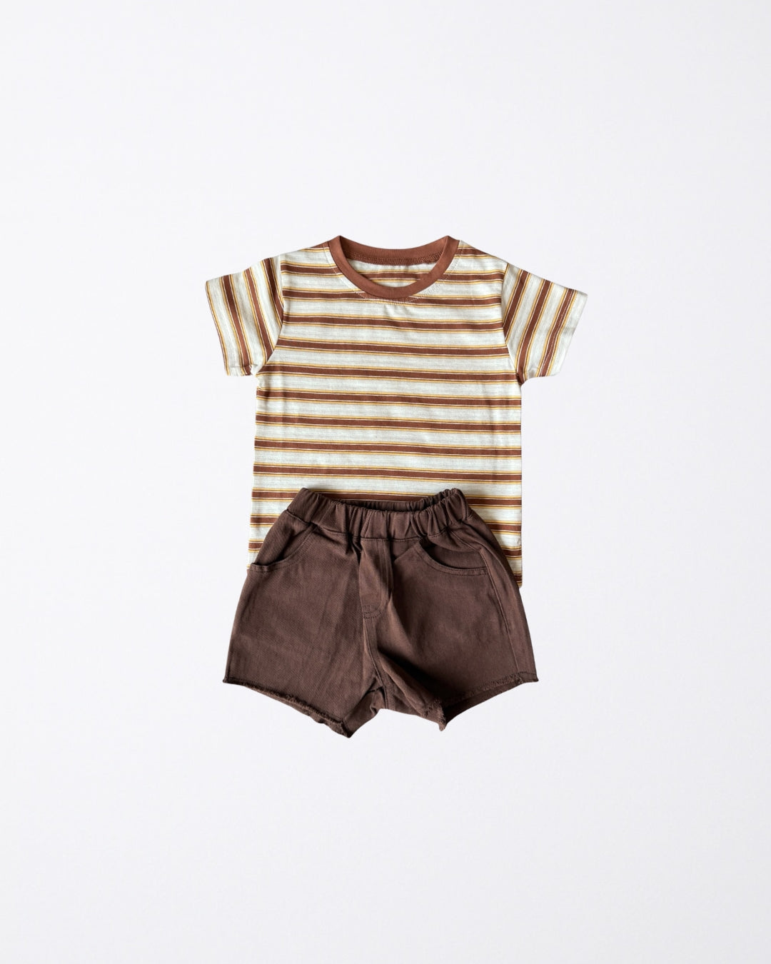 Orange Stripped tshirt