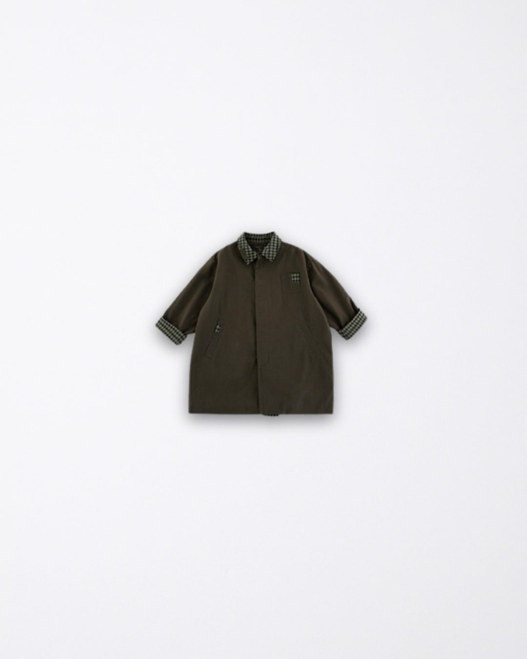 Dark green trench coat