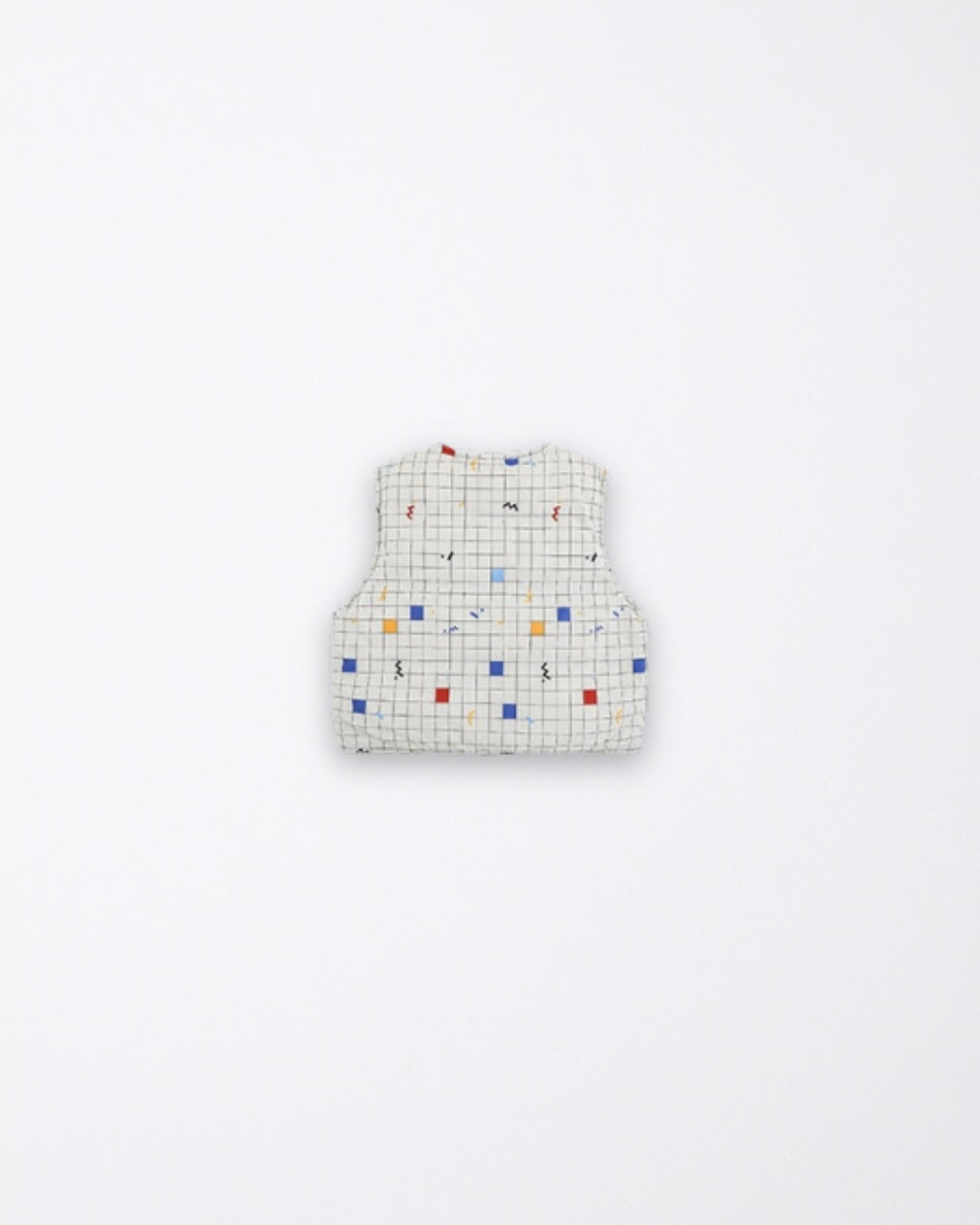 Blue light puffer revisable vest