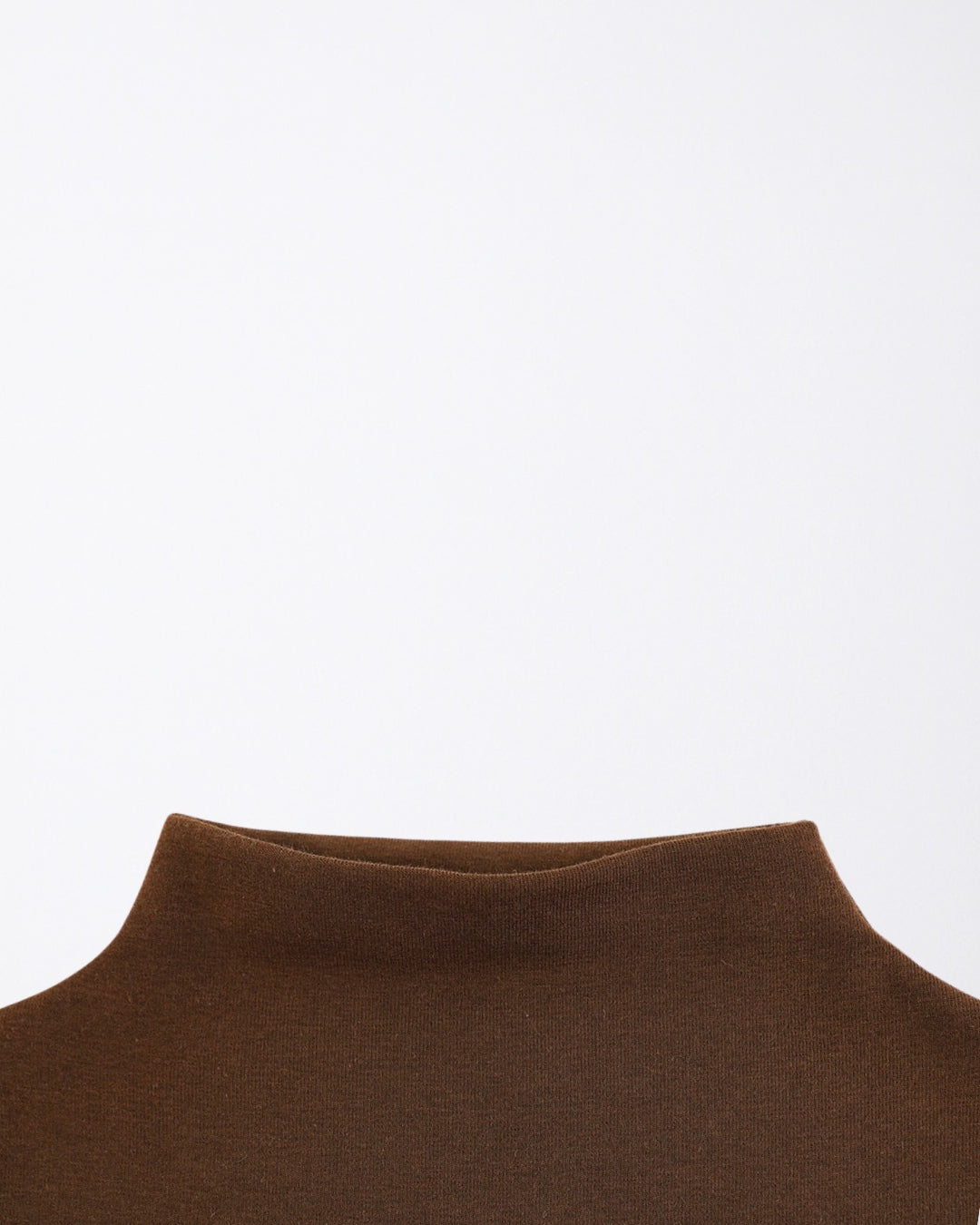Chocolate brown high neck tshirt