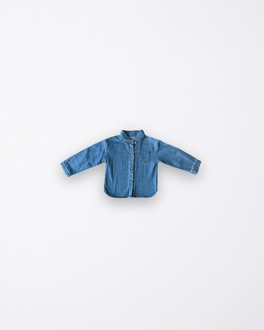 Blue denim shirt
