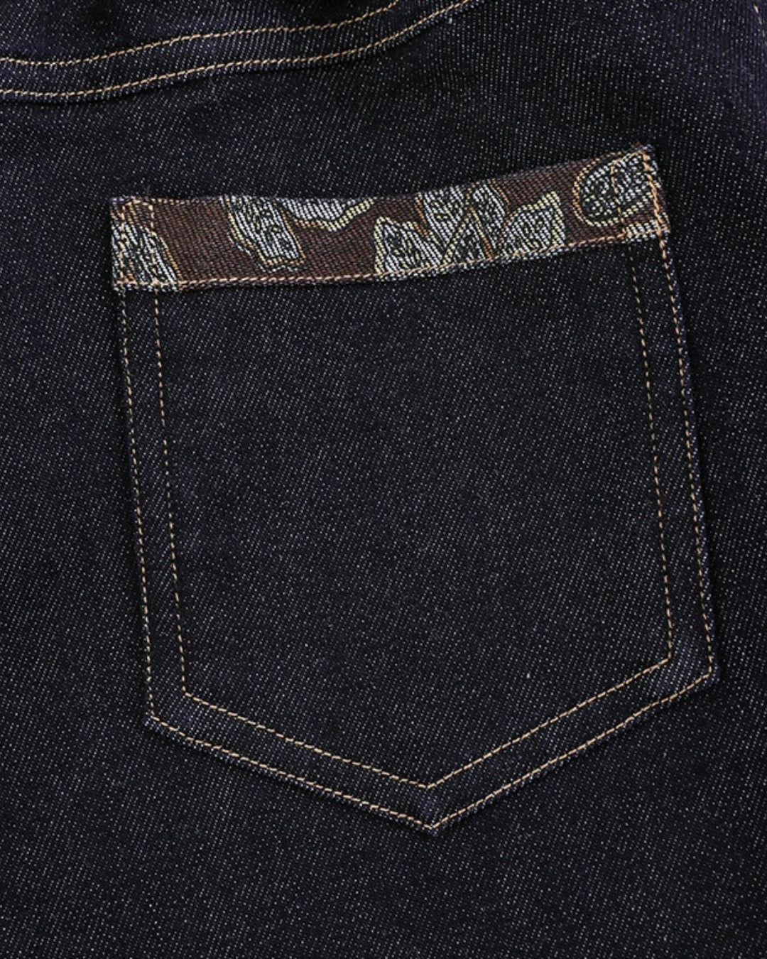 Brown floral denim set