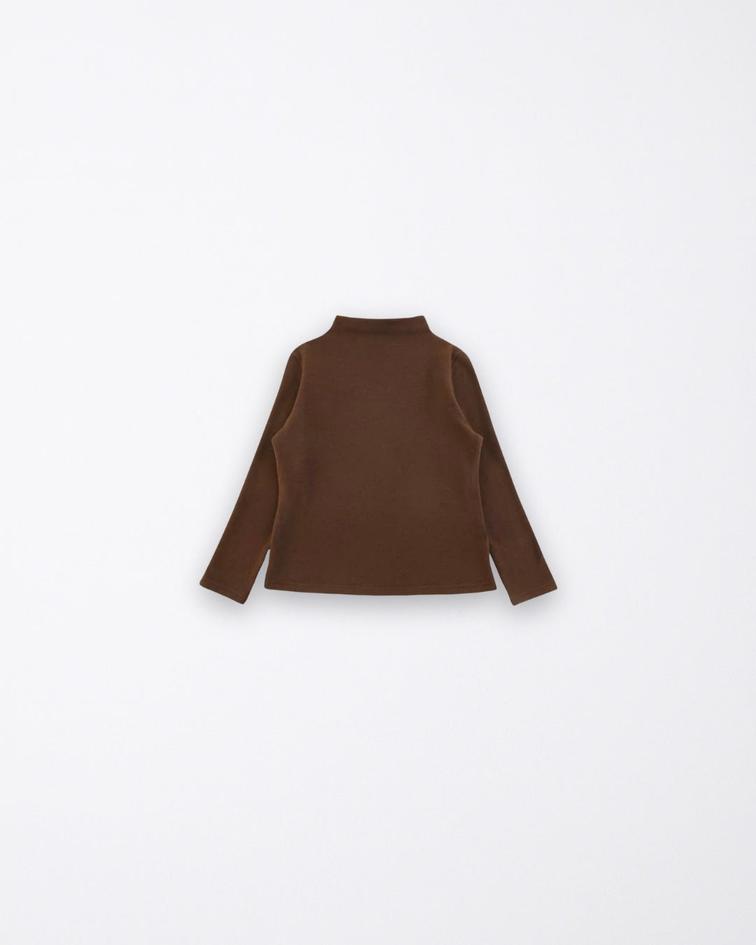 Chocolate brown high neck tshirt