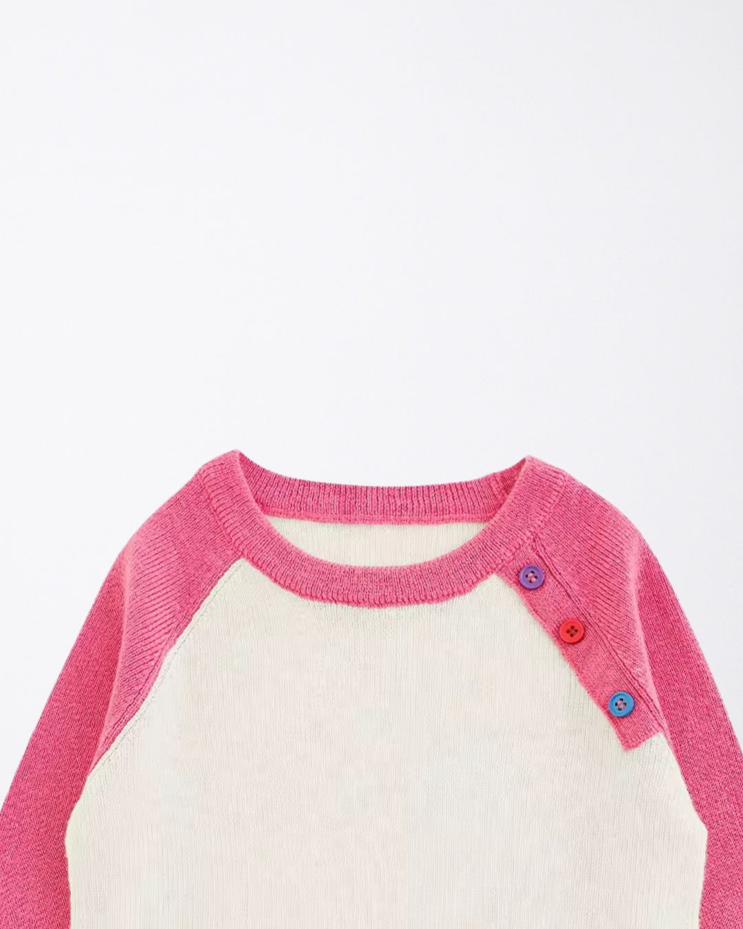Pink three buttons tshirt