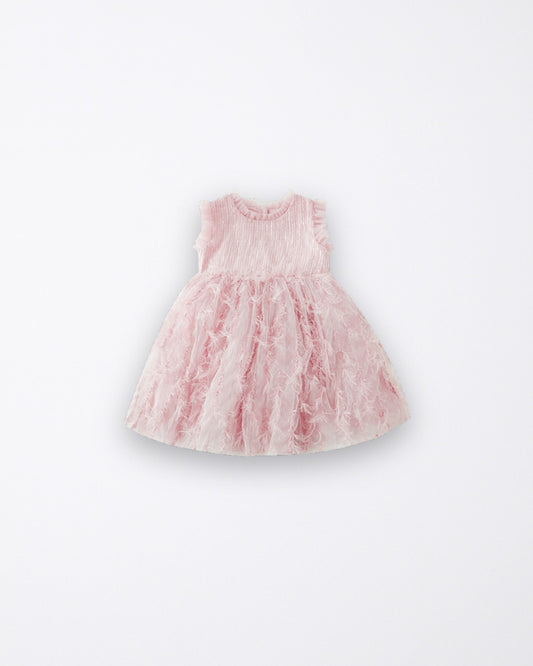 Pink feathers dress