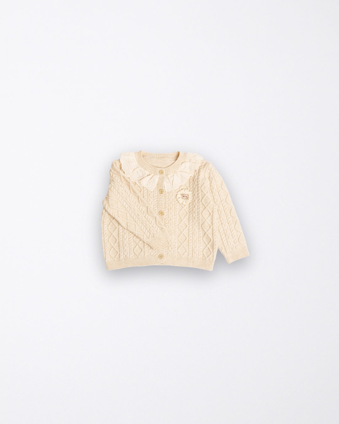 Ruffled Kinttef Cardigan