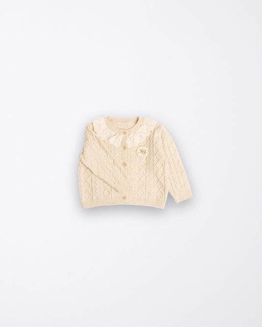 Ruffled Kinttef Cardigan