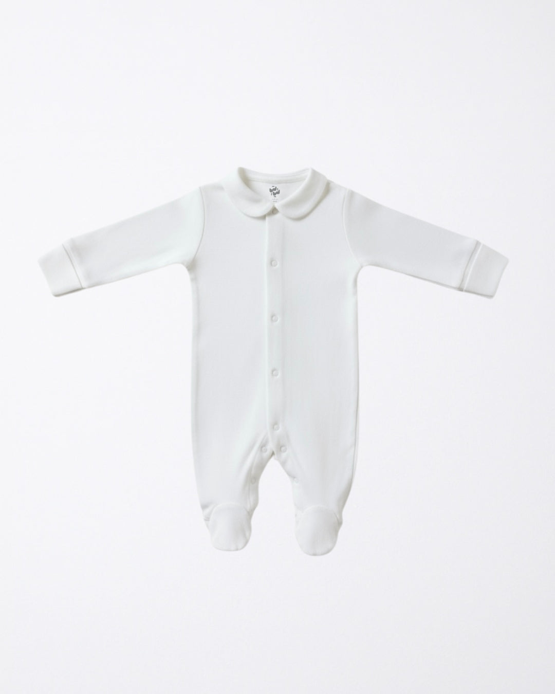 100% Organic white onesies with collar - set of 3