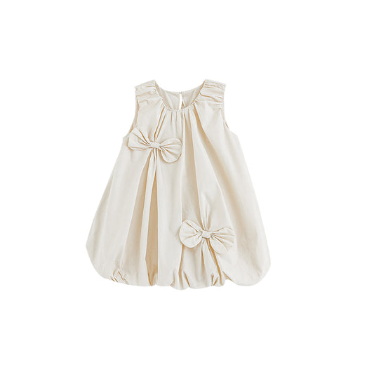 Offwhite ribbon dress