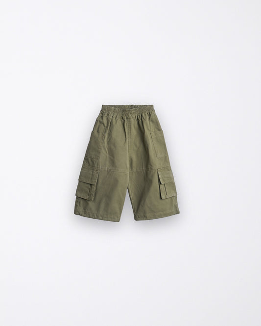 Loose Cargo Pants with Elastic Ankle Cuffs