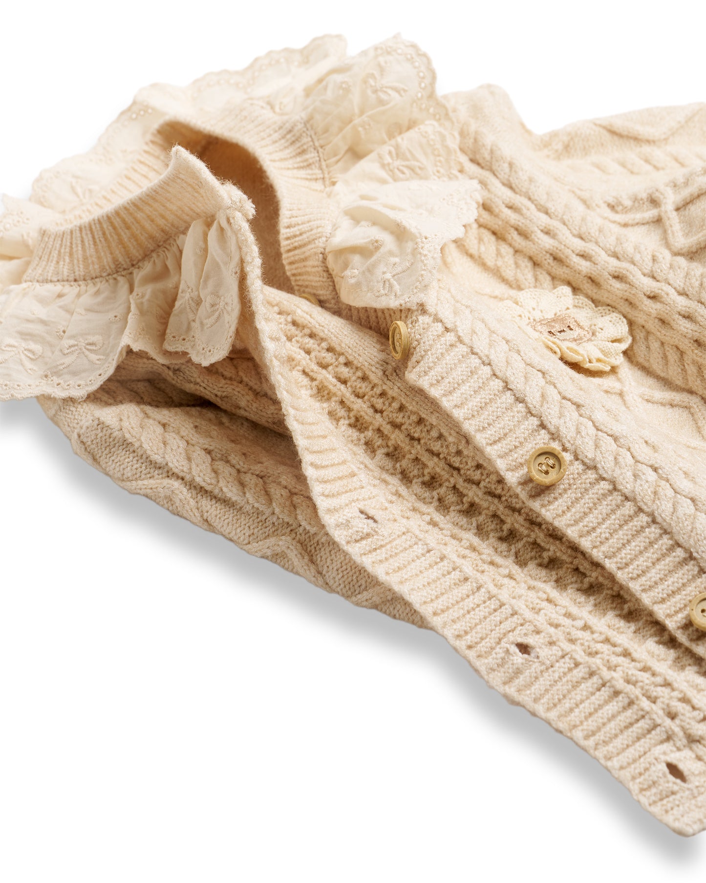 Ruffled Kinttef Cardigan