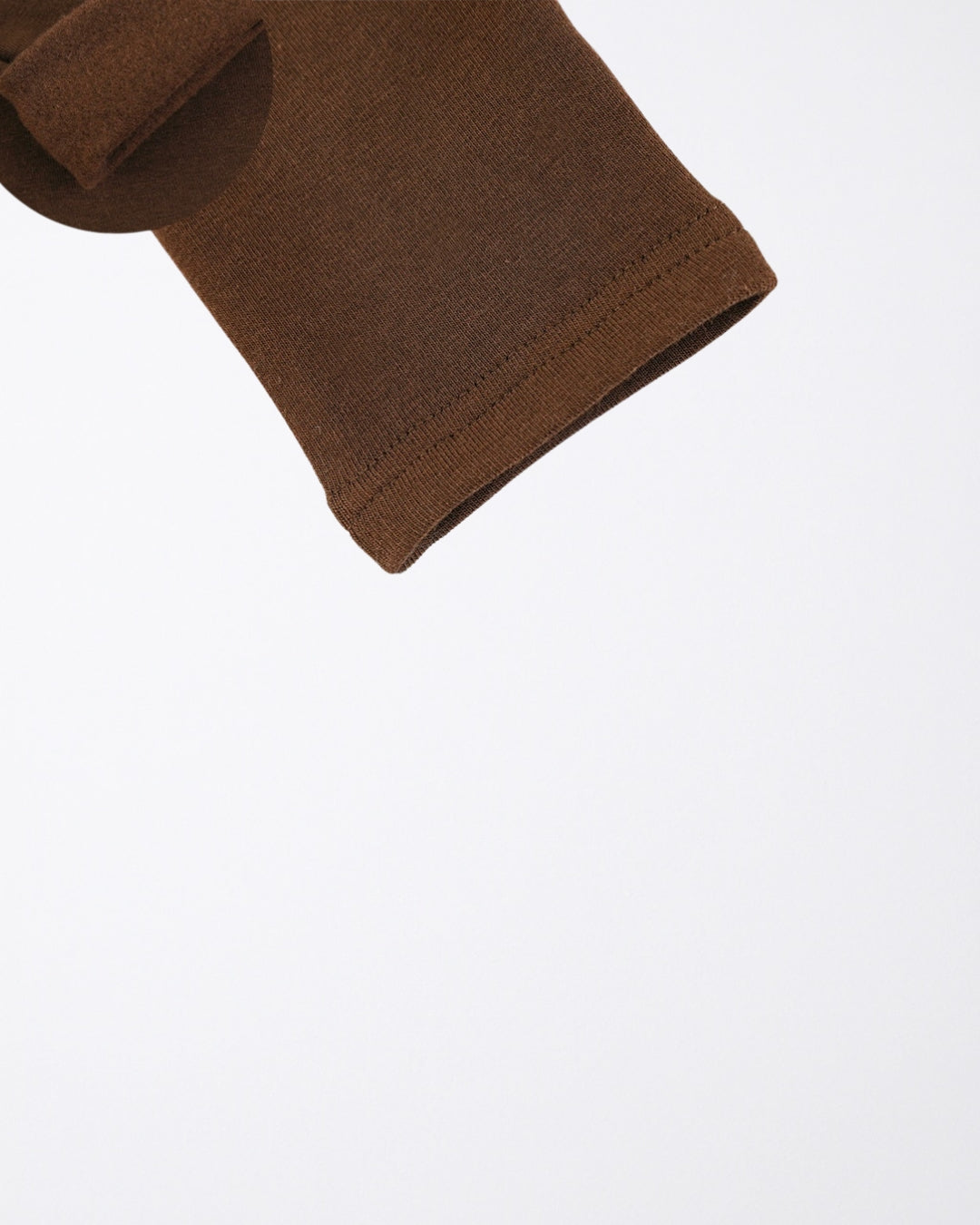 Chocolate brown high neck tshirt