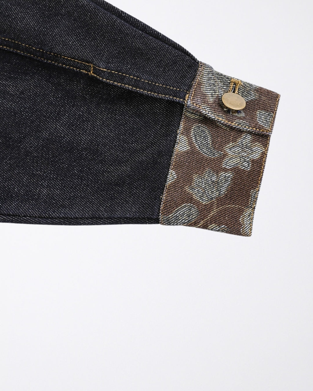 Brown floral denim set
