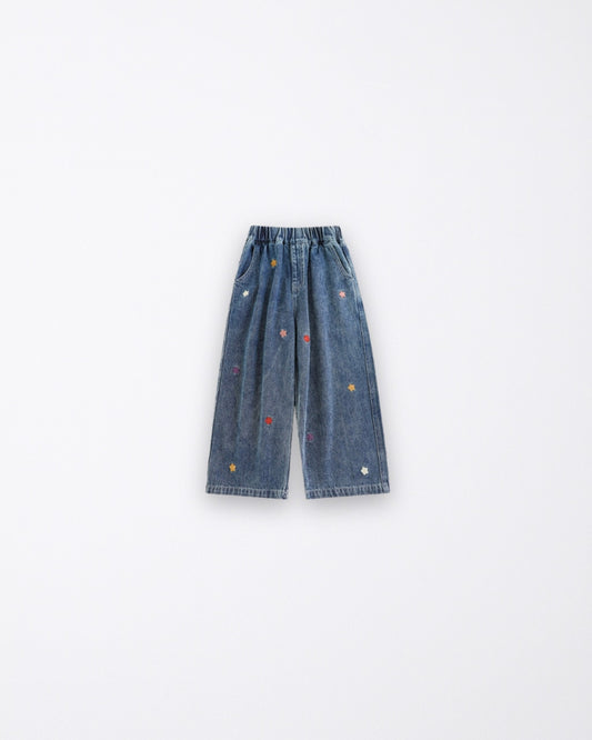 Floral jeans