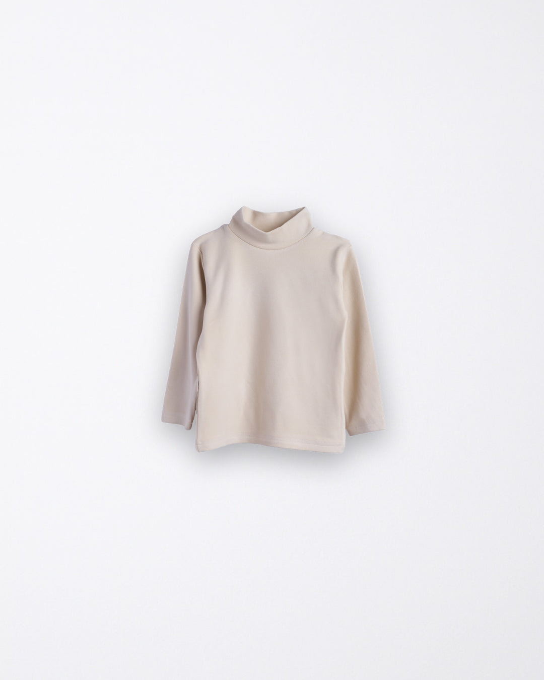Beige Thick High Neck T-shirt
